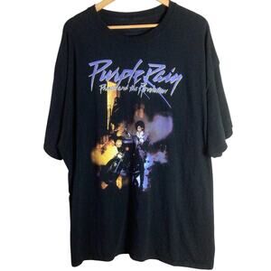 Official Prince Purple Rain T-Shirt black and purple 3XL